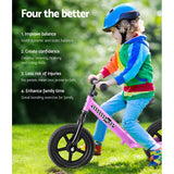 darrahopens Baby & Kids > Toys Rigo Kids Balance Bike Ride On Toys Push Bicycle Wheels Toddler Baby 12" Bikes Pink