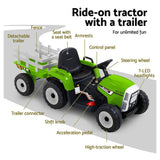 darrahopens Baby & Kids > Toys Rigo Ride On Car Tractor Toy Kids Electric Cars 12V Battery Child Toddlers Green