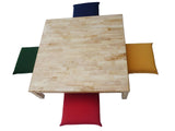 darrahopens Baby & Kids > Toys Square Low table and 4 cushions