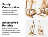 darrahopens Baby & Kids > Toys Tabletop Easel Wood Studio H-Frame Artist Art Display Painting Shop Tripod Stand Wedding