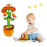 Darrahopens Baby & Kids > Toys Talking Toy Dancing Cactus Doll Speak Talk Sound Record Repeat Kawaii Funny Toy