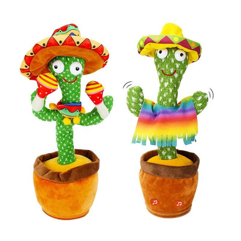 Darrahopens Baby & Kids > Toys Talking Toy Dancing Cactus Doll Speak Talk Sound Record Repeat Kawaii Funny Toy