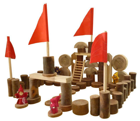 darrahopens Baby & Kids > Toys Tree Castle Blocks 75 Piece