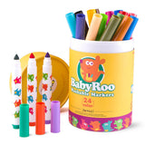 darrahopens Baby & Kids > Toys WASHABLE MARKERS -BABY ROO 24 COLOURS