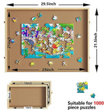 darrahopens Baby & Kids > Toys Wooden Jigsaw Puzzle Table Board Storage Table Tray Puzzle For Adult Kid