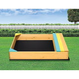 Darrahopens Baby & Kids > Toys Wooden Kids Backyard Sandbox Children Outdoor Play Toy Sandpit