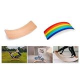 Darrahopens Baby & Kids > Toys Wooden Wobble Balance Board for Kids Toddlers Adults