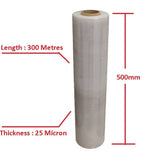 Darrahopens Commercial > Packaging 4 Packs - Moofer Premium Pallet Stretch Wrap 500mm x 300m x 25um Clear