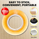 Darrahopens Commercial > Packaging Handy Hardware 24PCE Packaging Tape Clear Multipurpose 200m x 48mm