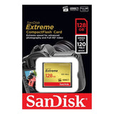 darrahopens Electronics > Back Up & Storage SanDisk 128GB Extreme CompactFlash Card with (write) 85MB/s and (Read)120MB/s - SDCFXSB-128G