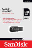 darrahopens Electronics > Back Up & Storage SanDisk  128GB Ultra Shift  USB 3.0 Flash Drive SDCZ410-128G-G46