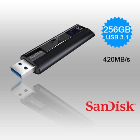darrahopens Electronics > Back Up & Storage SanDisk 256GB Extreme PRO USB 3.2 Solid State Flash Drive (SDCZ880-256G)