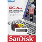 darrahopens Electronics > Back Up & Storage SANDISK 32GB CZ73 ULTRA FLAIR USB 3.0 FLASH DRIVE upto 150MB/s