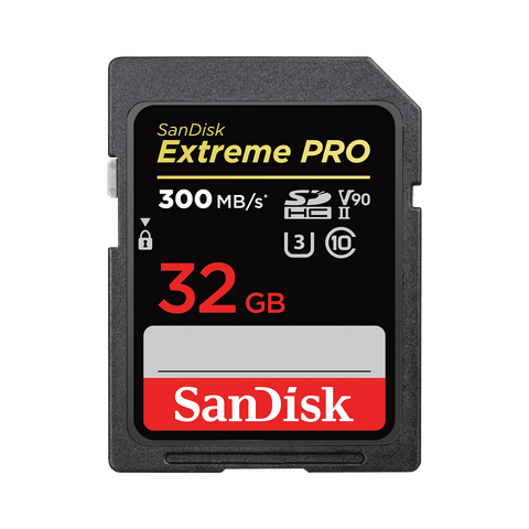 darrahopens Electronics > Back Up & Storage SanDisk 32GB Extreme PRO SDHC and SDXC UHS-II card SDSDXDK-032G-GN4IN