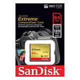 darrahopens Electronics > Back Up & Storage SanDisk 64GB Extreme CompactFlash Card with (write) 85MB/s and (Read)120MB/s - SDCFXSB-64G
