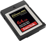 darrahopens Electronics > Back Up & Storage SanDisk 64GB Extreme PRO CFexpress Card Type B - SDCFE-064G-GN4NN READ 1500 MB/S WRITE 800MB/S