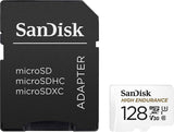 darrahopens Electronics > Back Up & Storage SANDISK HIGH ENDURANCE MICROSDHC CARD SQQNR 128G UHS-I C10 U3 V30 100MB/S R 40MB/S W SD ADAPTOR SDSQQNR-128G-GN6IA