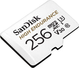 darrahopens Electronics > Back Up & Storage SANDISK HIGH ENDURANCE MICROSDHC CARD SQQNR 256G UHS-I C10 U3 V30 100MB/S R 40MB/S W SD ADAPTOR SDSQQNR-256G-GN6IA