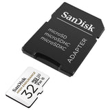 darrahopens Electronics > Back Up & Storage SANDISK HIGH ENDURANCE MICROSDHC CARD SQQNR 32G UHS-I C10 U3 V30 100MB/S R 40MB/S W SD ADAPTOR SDSQQNR-032G-GN6IA