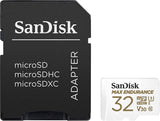 darrahopens Electronics > Back Up & Storage Sandisk Max Endurance Microsdhc Card SQQVR 32G (15 000 HRS) UHS-I C10 U3 V30 100MB/S R 40MB/S W SD Adaptor SDSQQVR-032G-GN6IA