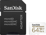 darrahopens Electronics > Back Up & Storage Sandisk Max Endurance Microsdxc Card SQQVR 64G (30 000 HRS) UHS-I C10 U3 V30 100MB/S R 40MB/S W SD Adaptor SDSQQVR-064G-GN6IA