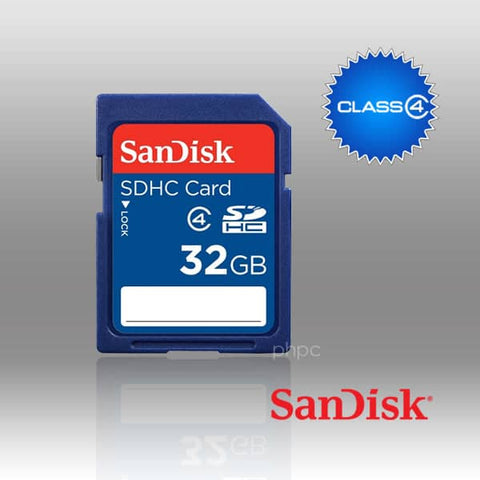 darrahopens Electronics > Back Up & Storage SANDISK SDHC SDB 32GB CLASS 4