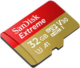 darrahopens Electronics > Back Up & Storage SANDISK SDSQXAF-032G-GN6MN 32GB MICRO SDHC EXTREME A1 V30, UHS-I/ U3, 100MB/s ,NO  SD ADAPTER