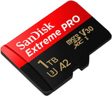darrahopens Electronics > Back Up & Storage SanDisk SDSQXCZ-1T00-GN6MA Extreme Pro 1 TB microSDXC Memory Card with SD Adapter 170 MB/s
