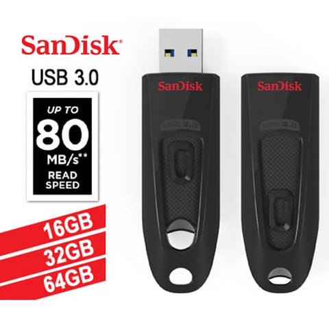darrahopens Electronics > Back Up & Storage SanDisk Ultra CZ48 32G USB 3.0 Flash Drive (SDCZ48-032G)