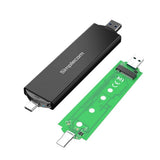 darrahopens Electronics > Back Up & Storage Simplecom SE522 NVMe / SATA M.2 SSD to USB 3.2 Gen 2 Dual USB Connector Enclosure