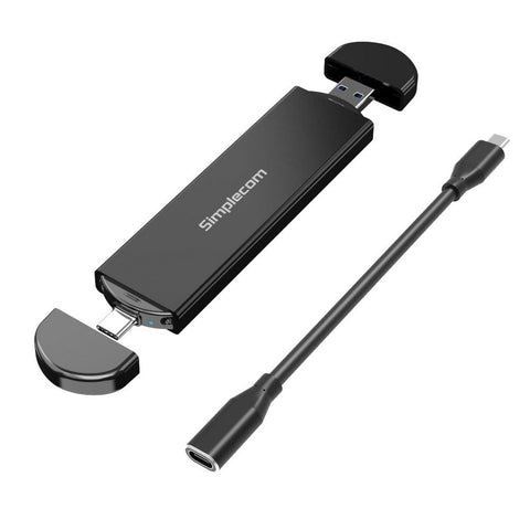 darrahopens Electronics > Back Up & Storage Simplecom SE522 NVMe / SATA M.2 SSD to USB 3.2 Gen 2 Dual USB Connector Enclosure