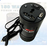 darrahopens Electronics > Battery Chargers & Power Compact 150W Car Caravan Power Inverter 12v 240v AC DC Sine Wave Can Cup Holder Size