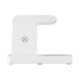 Darrahopens Electronics > Battery Chargers & Power Devanti 4-in-1 Wireless Charger Dock Fast Charging for Phone White