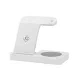 Darrahopens Electronics > Battery Chargers & Power Devanti 4-in-1 Wireless Charger Dock Fast Charging for Phone White