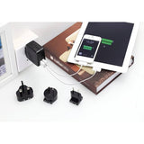 darrahopens Electronics > Battery Chargers & Power Huntkey TravelMate Multi Plugs USB Wall Charger Adapter 4.2 A US UK EU AU Plugs with Car Charger (D204)