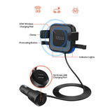 darrahopens Electronics > Battery Chargers & Power mbeat Gorilla Power 10W Wireless Car Charger With 2.4A USB Charging, Air Vent Clip & Windshield Stand