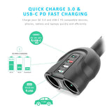 darrahopens Electronics > Battery Chargers & Power mbeat Gorilla Power 4 Ports USB-C & QC 3.0 Car Charger