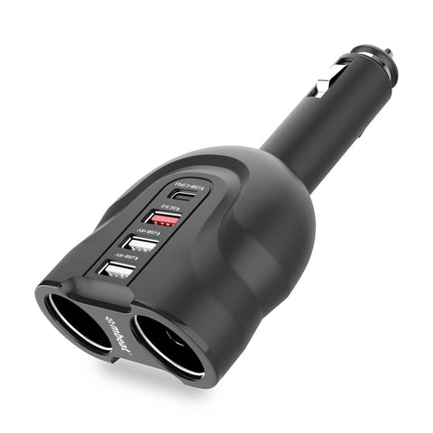 darrahopens Electronics > Battery Chargers & Power mbeat Gorilla Power 4 Ports USB-C & QC 3.0 Car Charger