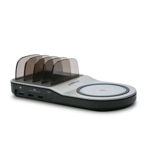 darrahopens Electronics > Battery Chargers & Power mbeat Gorilla Power 50W Qi Certified Multi-Device USB & Wireless Charging Dock