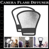Darrahopens Electronics Camera Flash Diffuser Softbox Silver and White Reflector for Canon