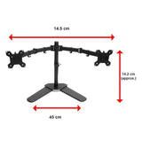 darrahopens Electronics > Computer Accessories 13"-27" Dual Screen Monitor Stand TV Bracket Computer Display Desk Mount Holder