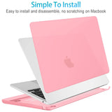 Darrahopens Electronics > Computer Accessories 15 inch Air 2023 MacBook Air Matte Case  A2941 M2 Chip Hard Shell Case Keyboard Cover Pink