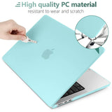 Darrahopens Electronics > Computer Accessories 15 inch Air 2023 MacBook Air Matte Case  A2941 M2 Chip Hard Shell Case Keyboard Cover Sky Blue