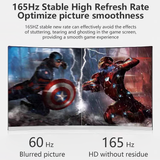 Darrahopens Electronics > Computer Accessories 24" Full HD LED IPS Monitor 1920x1080P 165Hz 16:9 HDMI VGA Monitor-Black