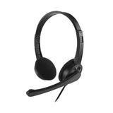 Darrahopens Electronics > Computer Accessories 3.5mm Multi Device Stereo Headset Adjustable Headband Noiseless Volume Control