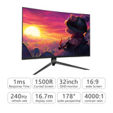 Darrahopens Electronics > Computer Accessories 32" Curved Monitor 240HZ 2560x1440p 1ms Freesync HD LED Gaming Monitor