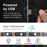 Darrahopens Electronics > Computer Accessories 3M LED Strip Lights Rope Light for TV, Gaming and Computer (Lights Strip App with Remote Control)