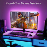 Darrahopens Electronics > Computer Accessories 3M LED Strip Lights Rope Light for TV, Gaming and Computer (Lights Strip App with Remote Control)
