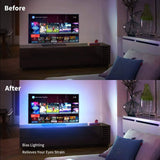 Darrahopens Electronics > Computer Accessories 3M LED Strip Lights Rope Light for TV, Gaming and Computer (Lights Strip App with Remote Control)