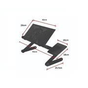 darrahopens Electronics > Computer Accessories Aluminium Alloy Folding Laptop Computer Stand Desk Table Tray On Bed Mouse